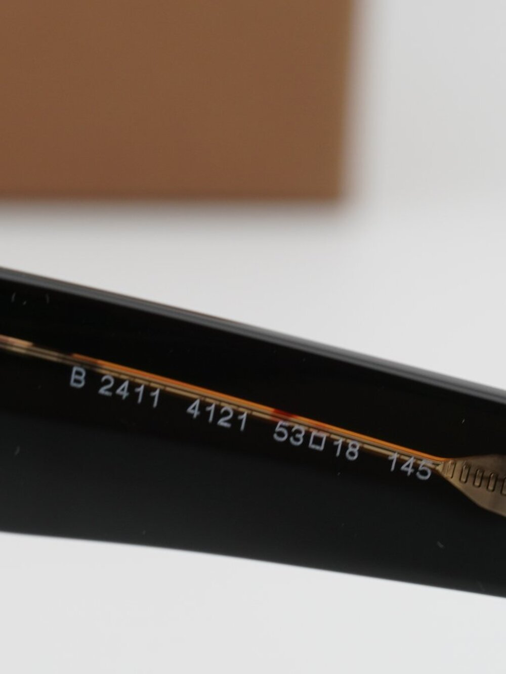 Burberry BE2411 4121 Rectangle Eyeglasses 53mm - Black on Vintage Check - Picture 8 of 11